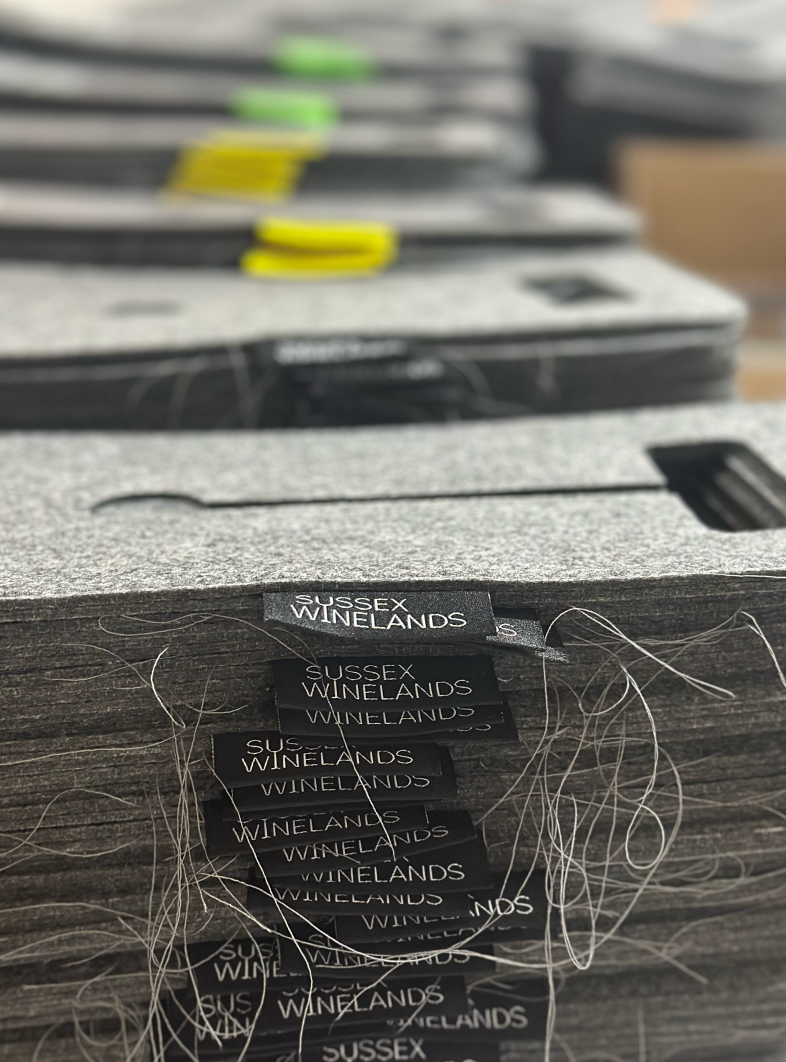 Sussex Winelands bags waiting to be sewn
